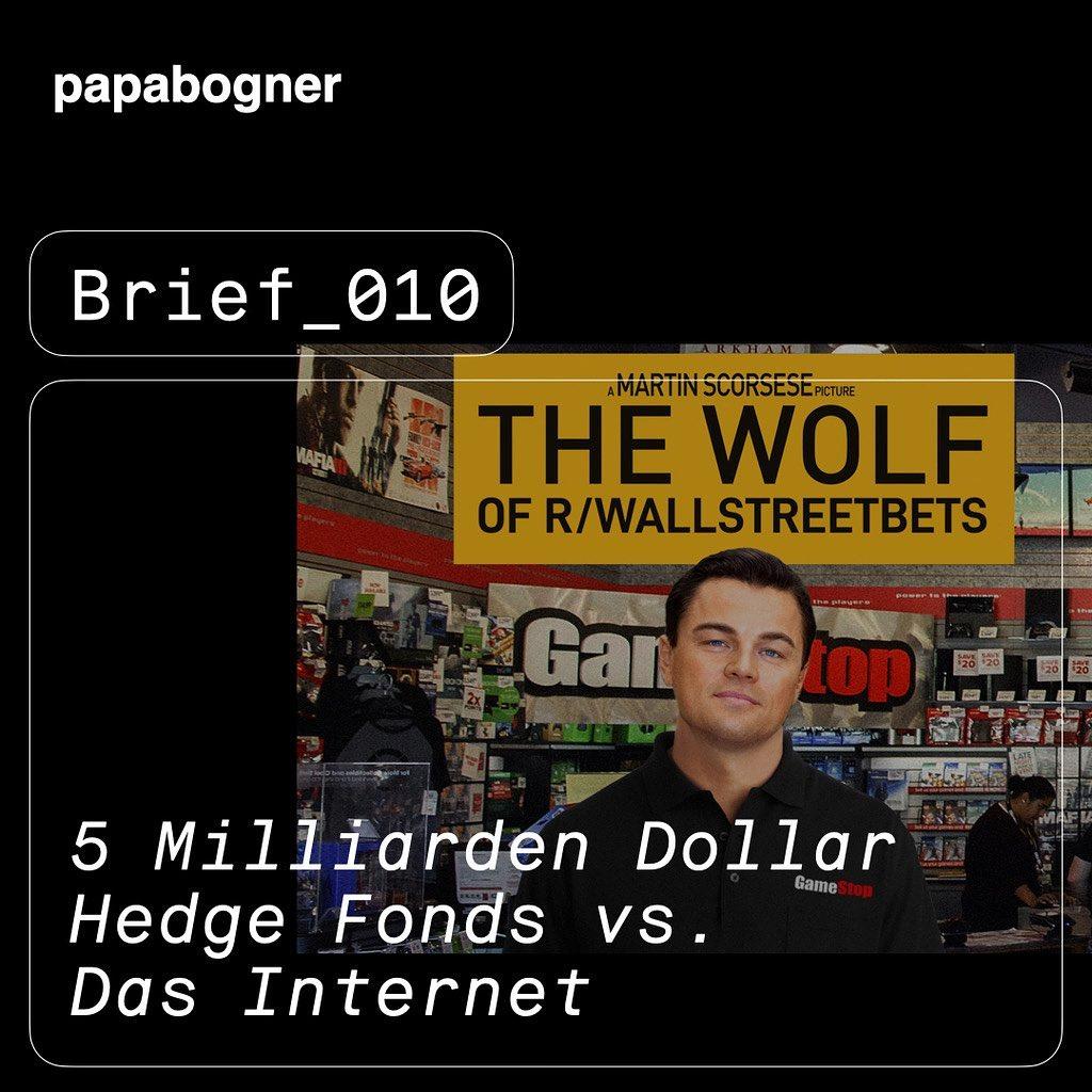 Me Too, Capitol Hill und jetzt Short-Squeeze Mania. Das Internet zeigt wiedermal wie es die Welt auf den Kopf stellt. #pabobrief