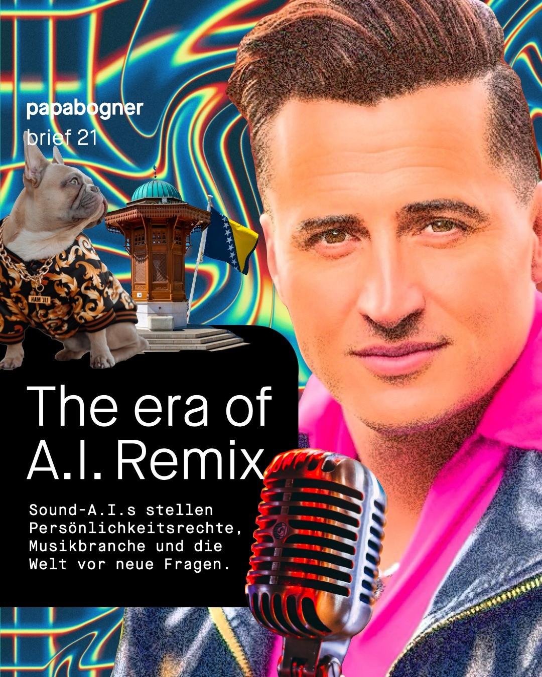 Mit AI lassen sich Audios und Songs komplett neu kombinieren. Zum Beispiel, wenn ein heimattümelnder Schlagersänger plötzlich Migrationshintergrund bekommt. Eine Stimme, errechnet aus Aufnahmen von Andreas Gabalier, singt “Sarajevo grade moj”. Damit mischt AI die kreativen Möglichkeiten und Urheberfragen auch in der Musikbranche auf. Der große AI Remix ist da: in Musik, Kunst und unserer Gesellschaft.
#pabobrief